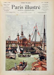 Die Internationale Marineausstellung von Le Havre im Jahr 1887. Stich von 1887 in der illustrierten Pariser Wochenzeitschrift „Paris-Illustrous“.
