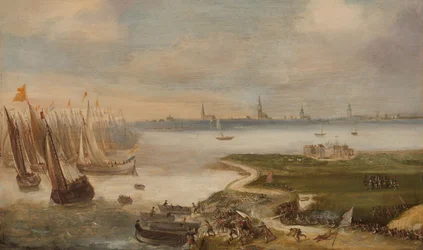 Die Niederlage der Niederländer bei Blokkersdijk, um 1610-1615