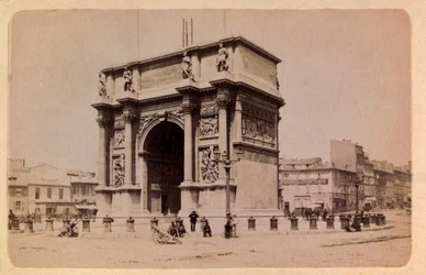 Die Stadt Marseille und ihre Umgebung um 1885-1890: der Arc de Triomphe. Private Sammlung