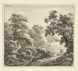 Landschaft (Der Reisende und sein Hund)