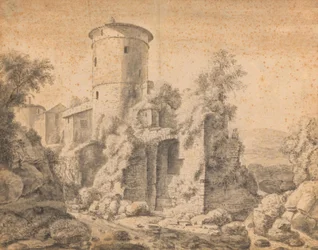 Ruine mit rundem Turm