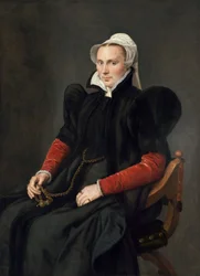 Porträt einer sitzenden Frau