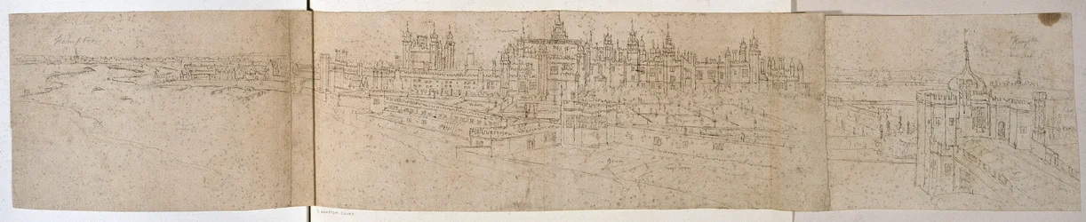 Hampton Court Palace vom Fluss aus, ca. 1544