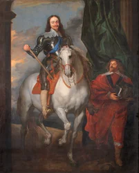 Karl I. zu Pferd mit M. De St. Antoine