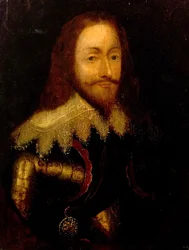 Karl I. in Rüstung mit dem Orden des Distels