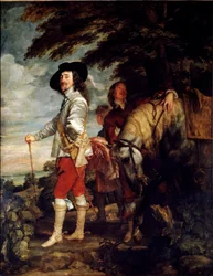Ganzfiguriges Porträt Karls I. von England, auch bekannt als „Der König auf der Jagd“, ca. 1635