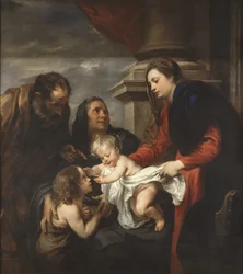 Heilige Familie mit St. Elisabeth und St. Johannes