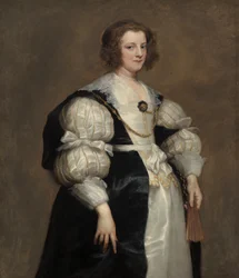 Dame mit Fächer