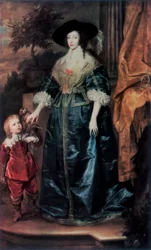 Königin Henrietta Maria und ihr Zwerg Sir Jeffrey Hudson, ca. 1633, 1927
