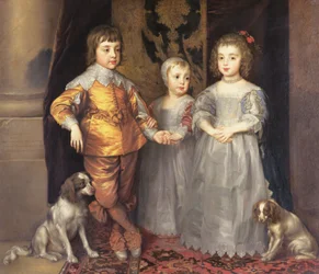 Die Kinder König Karls I. von England (1600-49) und Königin Henrietta Marias (1609-69), 1637