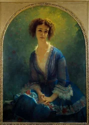 Porträt der Gräfin Eugène Pastre, geborene Celine de Beaulaincourt (1825-1900)