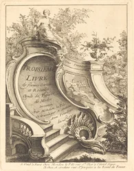Troisieme livre de formes Cartels et Rocailles (Titelseite)