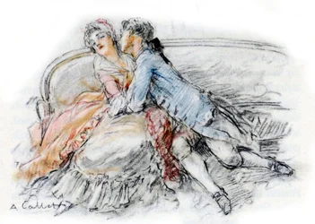 Werther küsst Charlotte