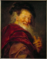 Porträt von Demokrit (460 - 370 v. Chr.) Griechischer Philosoph. Gemälde von Antoine Coypel (1661-1722)