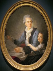 Porträt von Claude Nicolas Ledoux (1736-1806) mit seiner Tochter Adelaide
