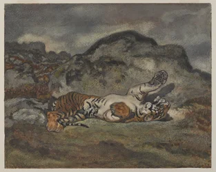 Rollender Tiger, ca. 1840