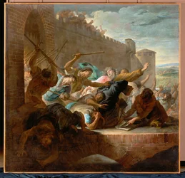 Die Vertreibung der Hugenotten aus Toulouse nach der Belagerung der Stadt durch die Truppen des Prinzen de Condé