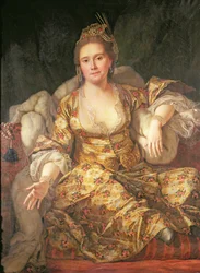Annette, Comtesse de Vergennes im orientalischen Kostüm