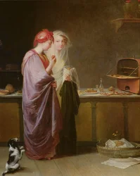 Zwei feine Damen, um 1810-40