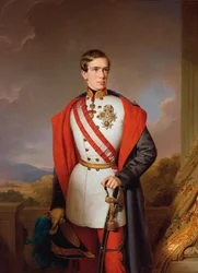 Porträt des österreichischen Kaisers Franz Joseph I., 1849