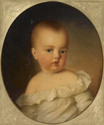 Porträt von Maria Theresia von Österreich-Este 1849-1919 als Kind, 1850