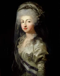 Porträt von Prinzessin Maria Carolina von Bourbon mit Diadem
