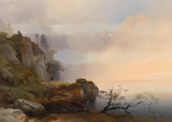 Anton Hansch Herbststimmung am See 1846