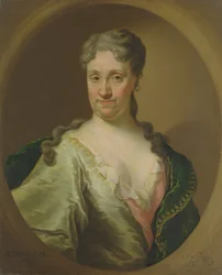 Porträt von Barbara Lutken, 1718