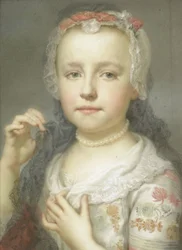 Porträt eines jungen Mädchens, wahrscheinlich Julie Carlotta Mengs, Schwester des Künstlers
