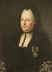 Maria Theresia in Trauerkleidung