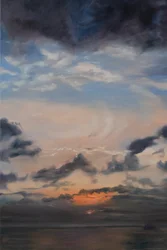 Lachsfarbene Wolken