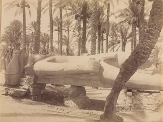 Statue von Ramses in Saqqara, ca. 1870er-1880er