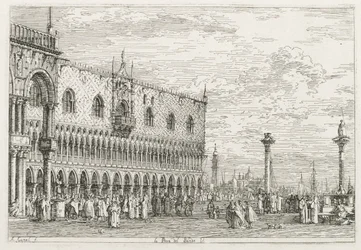 Ansichten: Der Verkündigungsstein in Venedig, 1735-1746