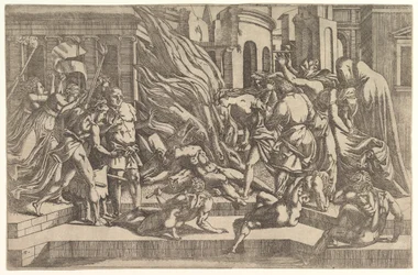 Verbrennung einer Leiche, ca. 1543