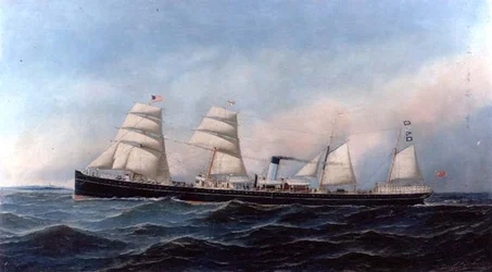 Das Dampfund Segelschiff 