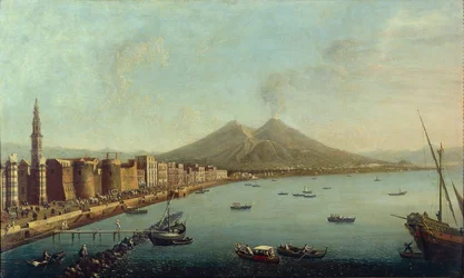Neapel, Il Borgo Loreto Forte del Carmine zeigt königliche Prozession, die Piazza del Carmine betritt