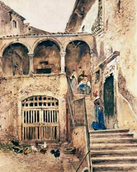 Innenhof eines Mietshauses