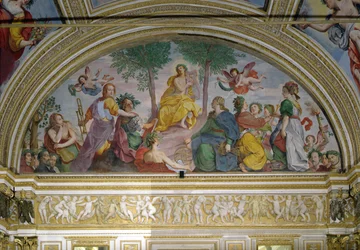 Der Spiegelsaal, Apollo und die Musen