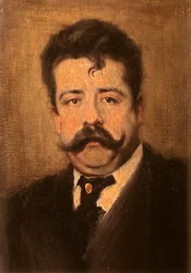 Porträt von Ruggiero Leoncavallo