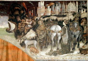 Der heilige Georg befreit die Prinzessin von Trapezunt (Detail)