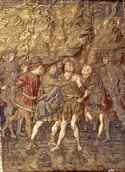 Die Verhaftung von Johannes dem Täufer, Wandteppich mit Szenen aus dem Leben des Heiligen