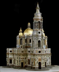 Modell der Kathedrale von St. Isaak von Dalmatien in Sankt Petersburg