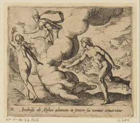 Arethusa wird von Alpheus verfolgt