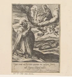 Der heilige Philippus betet für die Seelen zweier Brüder