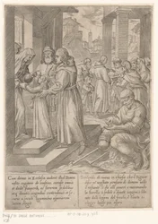 H. Antonius bringt seine Schwester zu den Nonnen Das Leben des heiligen Antonius des Großen (Serientitel)