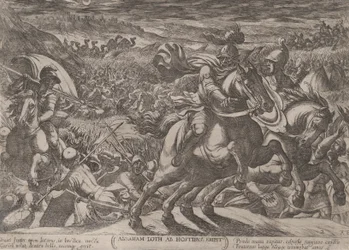 Tafel 2: Abraham befreit seinen Neffen Lot, aus 