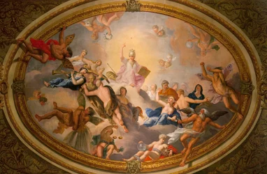 Minerva umgeben von den Künsten und Wissenschaften (Detail aus dem Bankettsaal)