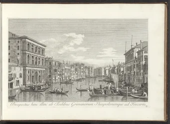 Ansicht des Canal Grande, Palazzo Grimani und Ca