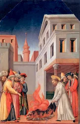 Das Wunder des heiligen Feuers vor dem Sultan