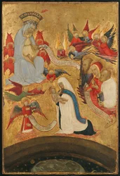 Santa Francesca Romana hält das Christkind, ca. 1445